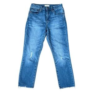 Madewell The High-Rise Slim Crop Boyjean in‎ Melbourne Wash Size 25